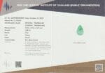 3.88ct Mozambique Paraiba Tourmaline - Pear Green GIT - Image 4