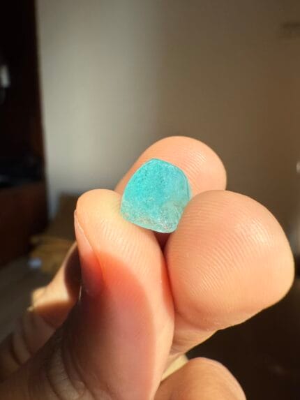 7.02ct Mozambique Paraiba Tourmaline Cabochon - Neon Blue! - Image 5