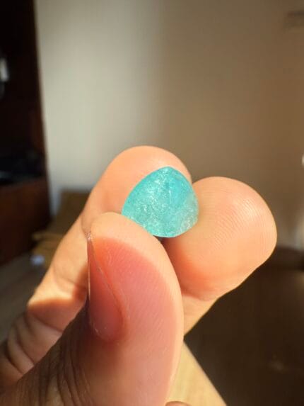 7.02ct Mozambique Paraiba Tourmaline Cabochon - Neon Blue! - Image 6