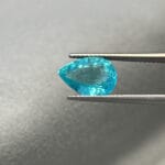 3.24ct Neon Blue Pear Paraiba Tourmaline Mozambique - Image 2